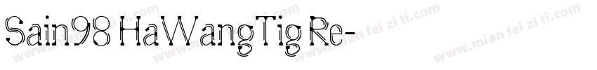 Sain98 HaWangTig Re字体转换
